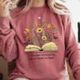 Abibliophobia Wildflower Reading Bookworm Book Reader Comfort Colors Sweatshirt Orchid Abibliophobia Wildflower Reading Bookworm Book Reader Comfort Colors Sweatshirt Orchid