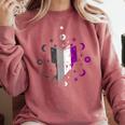 Ace Pride Book With Stars Moons And Magic Hand Comfort Colors Sweatshirt Orchid