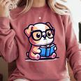Adorable Book Lover Bulldog With Reading Glasses Cute Raglan Baseball Tee Comfort Colors Sweatshirt Orchid Adorable Book Lover Bulldog With Reading Glasses Cute Raglan Baseball Tee Comfort Colors Sweatshirt Orchid