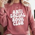 Anti-Social Book Club Comfort Colors Sweatshirt Orchid