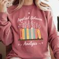 Applied Behavior Analysis Book Wildflower ABA RBT Therapist Comfort Colors Sweatshirt Orchid Applied Behavior Analysis Book Wildflower ABA RBT Therapist Comfort Colors Sweatshirt Orchid
