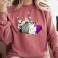 Asexual Book Lover LGBT Reading Pride Ace Flag Daisy Comfort Colors Sweatshirt Orchid Asexual Book Lover LGBT Reading Pride Ace Flag Daisy Comfort Colors Sweatshirt Orchid
