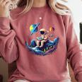 Astronaut Reading Book In Space Books Lover Bookworm Comfort Colors Sweatshirt Orchid Astronaut Reading Book In Space Books Lover Bookworm Comfort Colors Sweatshirt Orchid