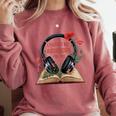 Audiobook Lover Bookish I Paused My Audiobook For This Comfort Colors Sweatshirt Orchid