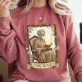 The Aunt Tarot Card Women Skeleton Aunty Book Lover Comfort Colors Sweatshirt Orchid The Aunt Tarot Card Women Skeleton Aunty Book Lover Comfort Colors Sweatshirt Orchid