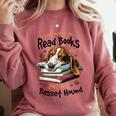 Basset Hound Dog Breed I Just Want To Read Books And Pet My Comfort Colors Sweatshirt Orchid Basset Hound Dog Breed I Just Want To Read Books And Pet My Comfort Colors Sweatshirt Orchid
