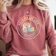 Bedtime Book Lover Reading Pajamas Comfort Colors Sweatshirt Orchid