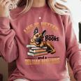 Belgian Malinois Dog Breed Life Is Better With Books And a Men Women Kids Comfort Colors Sweatshirt Orchid Belgian Malinois Dog Breed Life Is Better With Books And a Men Women Kids Comfort Colors Sweatshirt Orchid