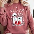 Bella Ciao Goodbye Beautiful Skull Book Of Dark Magic Occult Comfort Colors Sweatshirt Orchid Bella Ciao Goodbye Beautiful Skull Book Of Dark Magic Occult Comfort Colors Sweatshirt Orchid