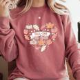 Big Book And Fall Heart Comfort Colors Sweatshirt Orchid Big Book And Fall Heart Comfort Colors Sweatshirt Orchid