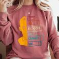 I Like Big Books And I Cannot Lie Apparel Comfort Colors Sweatshirt Orchid