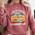 I Like Big Books Librarian Reading Teacher Book Lover Comfort Colors Sweatshirt Orchid I Like Big Books Librarian Reading Teacher Book Lover Comfort Colors Sweatshirt Orchid