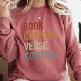 Book Chapter Verse Christian Bible Reformed Theology Comfort Colors Sweatshirt Orchid Book Chapter Verse Christian Bible Reformed Theology Comfort Colors Sweatshirt Orchid
