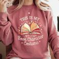 This Is My Book Character Costume Comfort Colors Sweatshirt Orchid