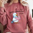 This Is My Book Character Costume I Pigeon Reading Tee Comfort Colors Sweatshirt Orchid This Is My Book Character Costume I Pigeon Reading Tee Comfort Colors Sweatshirt Orchid
