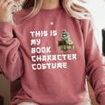 This Is My Book Character Costume Reading For Him & Her Cool Comfort Colors Sweatshirt Orchid