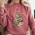Book Christmas Tree Teacher Book Lover Crew Neck Modern Classic Christmas Small Short Sleeve -Adults -Kids Comfort Colors Sweatshirt Orchid Book Christmas Tree Teacher Book Lover Crew Neck Modern Classic Christmas Small Short Sleeve -Adults -Kids Comfort Colors Sweatshirt Orchid