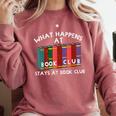 Book Club Read Reading Librarian Men Women Kids Comfort Colors Sweatshirt Orchid