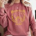 Book Club Since Reading Club EST 2024 Book Lover Social Club Comfort Colors Sweatshirt Orchid