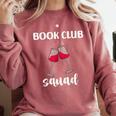 Book Club Squad Reading Bookworm Wine Lover Humor Comfort Colors Sweatshirt Orchid Book Club Squad Reading Bookworm Wine Lover Humor Comfort Colors Sweatshirt Orchid