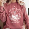 A Book A Day Keep The Mental Breakdown Away Comfort Colors Sweatshirt Orchid