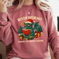 Book Dragon Christmas Reading For Fantasy Lovers Comfort Colors Sweatshirt Orchid Book Dragon Christmas Reading For Fantasy Lovers Comfort Colors Sweatshirt Orchid