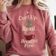 Book Dragon Fantasy Reader Cozy Reading Book Lover Dragon Comfort Colors Sweatshirt Orchid Book Dragon Fantasy Reader Cozy Reading Book Lover Dragon Comfort Colors Sweatshirt Orchid