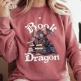 Book Dragon Book Lover Bookworm Book Reader Librarian Comfort Colors Sweatshirt Orchid