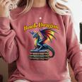 Book Dragon Mark Minson's Books Comfort Colors Sweatshirt Orchid Book Dragon Mark Minson's Books Comfort Colors Sweatshirt Orchid