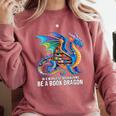 Be a Book Dragon Reading Comfort Colors Sweatshirt Orchid
