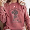 The Book Ended On a Cliffhanger Cute Book Lover Teach Comfort Colors Sweatshirt Orchid