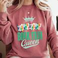 Book Fair Queen Literature School Book Fair Event Comfort Colors Sweatshirt Orchid