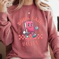 Book Fair Vibes School Librarian Retro 70s Reading Bookworm Comfort Colors Sweatshirt Orchid Book Fair Vibes School Librarian Retro 70s Reading Bookworm Comfort Colors Sweatshirt Orchid