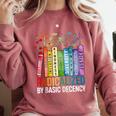 Book Flower Radicalized By Basic Decency Feminist Lgbt Comfort Colors Sweatshirt Orchid Book Flower Radicalized By Basic Decency Feminist Lgbt Comfort Colors Sweatshirt Orchid