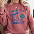 Book Girl Summer Bookish Beach Comfort Colors Sweatshirt Orchid Book Girl Summer Bookish Beach Comfort Colors Sweatshirt Orchid