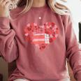 Book Heart Cute Read Book Reading Librarian Across America Comfort Colors Sweatshirt Orchid