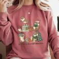 Book Lover Bookish Bookworm Reading Is My Otter-Obsession Comfort Colors Sweatshirt Orchid