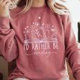Book Lover Library Reading Bookish Literature Reader Comfort Colors Sweatshirt Orchid