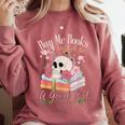 Book Lover Saying Buy Me Books And Call Me A Good Girl Comfort Colors Sweatshirt Orchid Book Lover Saying Buy Me Books And Call Me A Good Girl Comfort Colors Sweatshirt Orchid