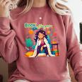 Book Lover Woman Woman Book Hangover Comfort Colors Sweatshirt Orchid