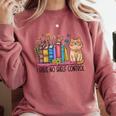 Book Lovers I Have No Shelf Control Comfort Colors Sweatshirt Orchid