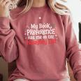 My Book Preference Naughty List Readers Christmas Joke Comfort Colors Sweatshirt Orchid My Book Preference Naughty List Readers Christmas Joke Comfort Colors Sweatshirt Orchid