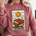 Book Reading Tarot Card The Reader Comfort Colors Sweatshirt Orchid Book Reading Tarot Card The Reader Comfort Colors Sweatshirt Orchid