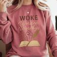 And Booked Afro Literary Pride Book Club Culture Comfort Colors Sweatshirt Orchid