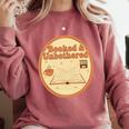 Booked & Unbothered Book Lover Tee Comfort Colors Sweatshirt Orchid
