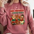 All Booked For Christmas Book Lover Comfort Colors Sweatshirt Orchid