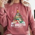 All Booked For Christmas Book Christmas Tree Lights Xmas Comfort Colors Sweatshirt Orchid All Booked For Christmas Book Christmas Tree Lights Xmas Comfort Colors Sweatshirt Orchid