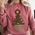 All Booked For Christmas Book Tree Book Lover Teacher Comfort Colors Sweatshirt Orchid All Booked For Christmas Book Tree Book Lover Teacher Comfort Colors Sweatshirt Orchid