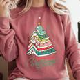 All Booked For Christmas Book Xmas Tree Lights Reading Girly Comfort Colors Sweatshirt Orchid All Booked For Christmas Book Xmas Tree Lights Reading Girly Comfort Colors Sweatshirt Orchid