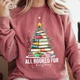 All Booked For Christmas Coquette Books Teacher Xmas Tree Comfort Colors Sweatshirt Orchid All Booked For Christmas Coquette Books Teacher Xmas Tree Comfort Colors Sweatshirt Orchid